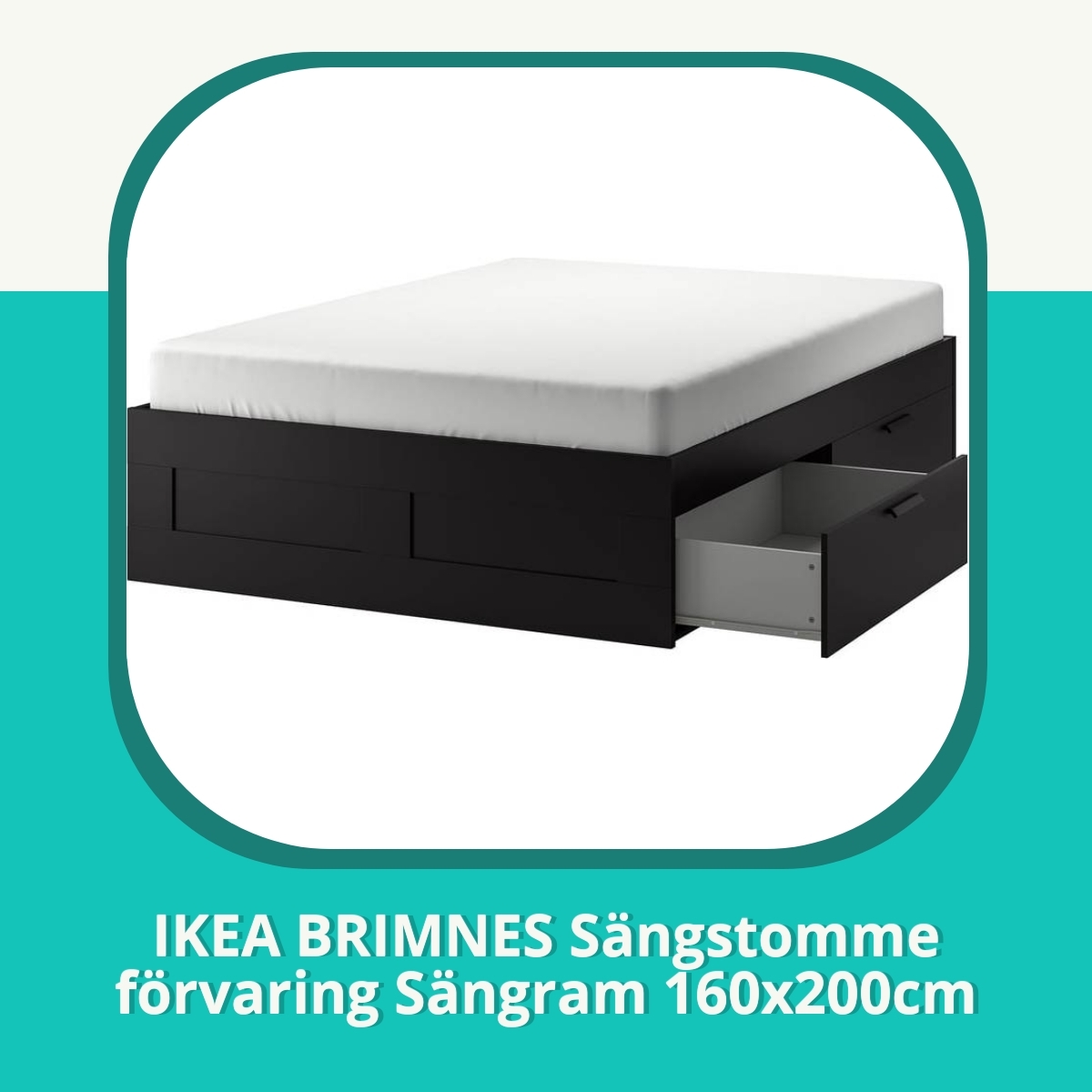 Recension af IKEA BRIMNES Sängstomme förvaring Sängram 160x200cm