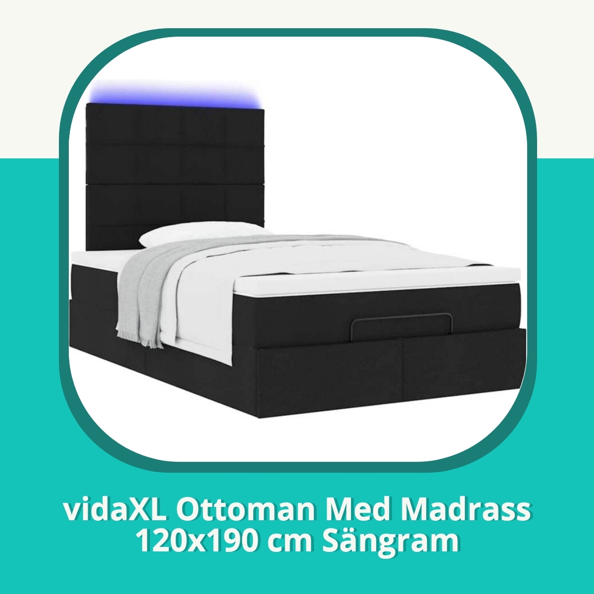 Recension af vidaXL Ottoman Med Madrass 120x190 cm Sängram