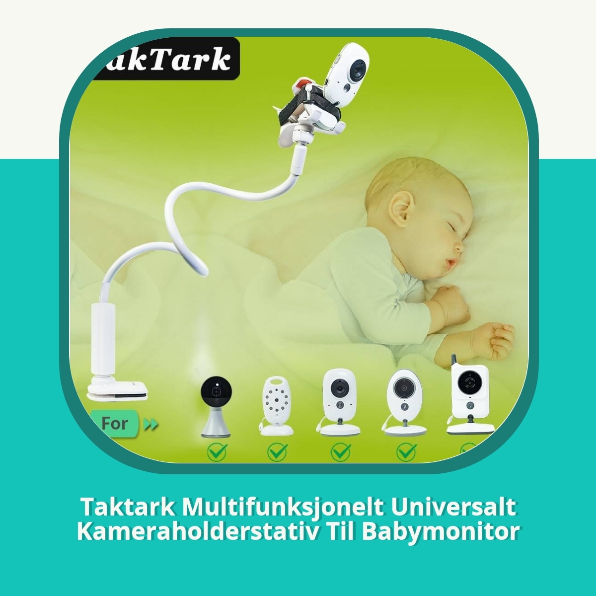Recension af Taktark Multifunksjonelt Universalt Kameraholderstativ Til Babymonitor