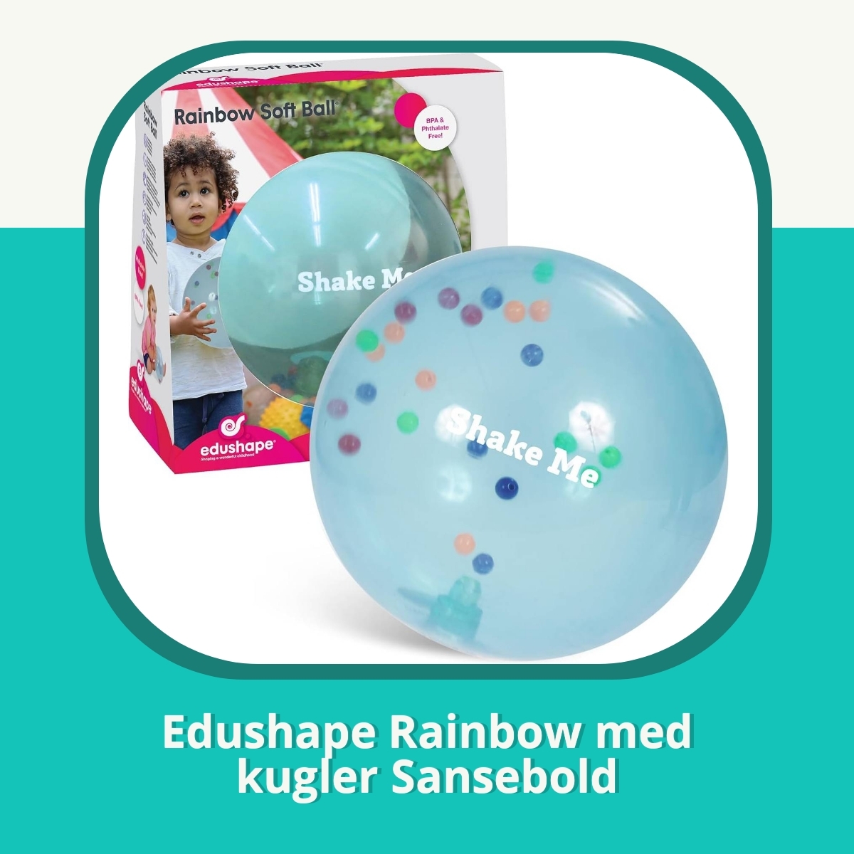 Anmeldelse af Edushape Rainbow med kugler Sansebold