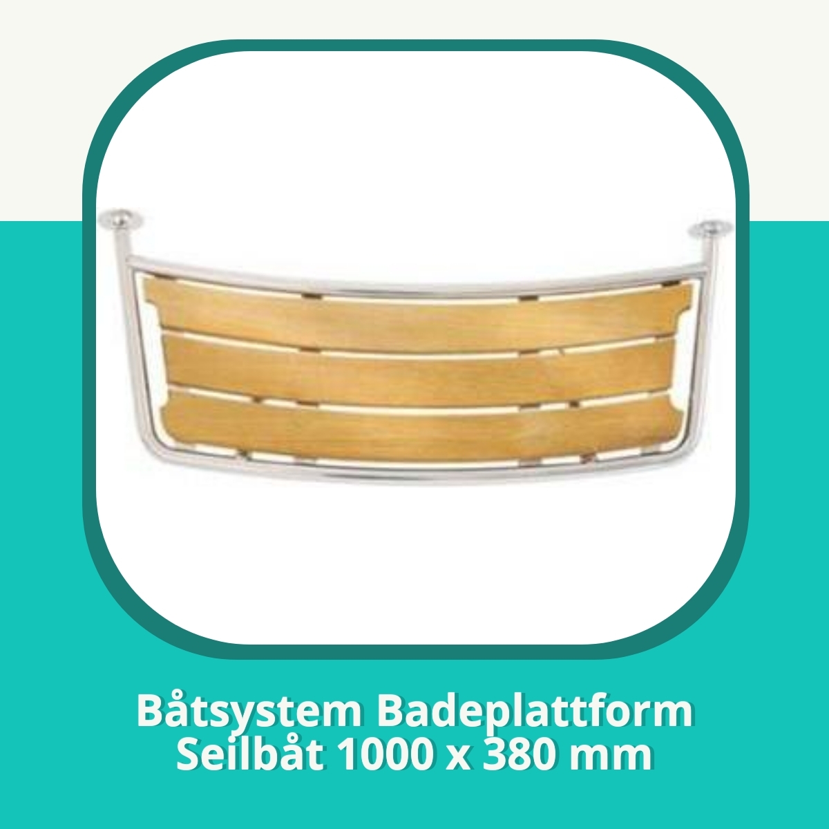 Anmeldelse af Båtsystem Badeplattform Seilbåt 1000 x 380 mm