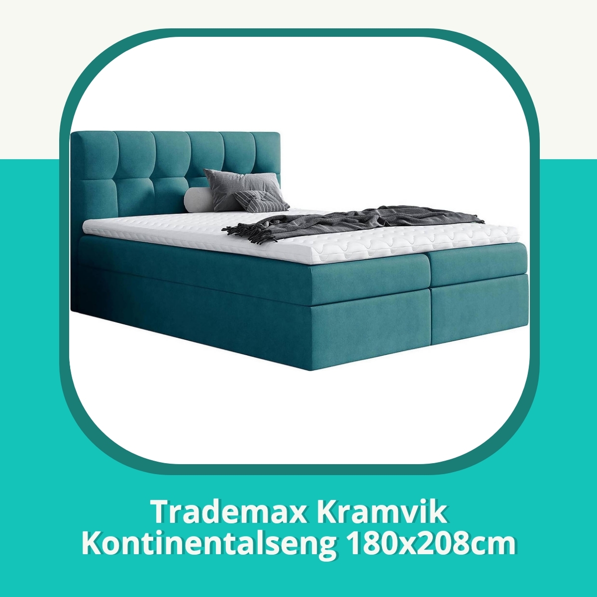 Anmeldelse af Trademax Kramvik Kontinentalseng 180x208cm