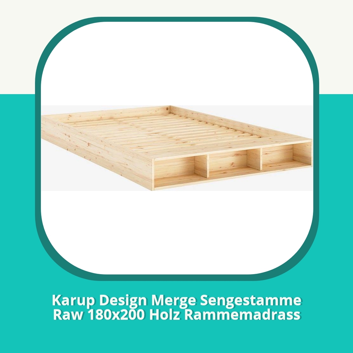 Anmeldelse af Karup Design Merge Sengestamme Raw 180x200 Holz Rammemadrass