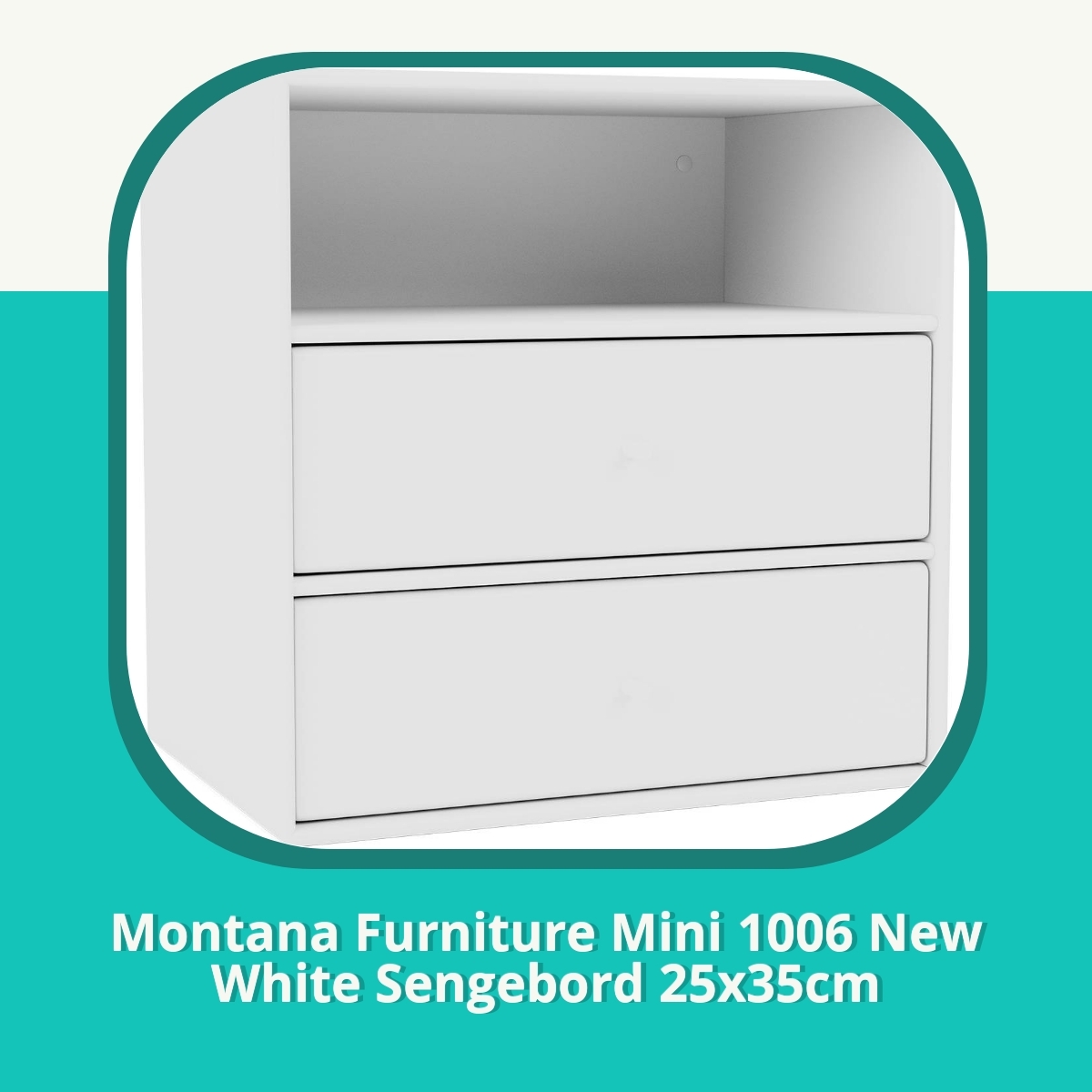 Anmeldelse af Montana Furniture Mini 1006 New White Sengebord 25x35cm