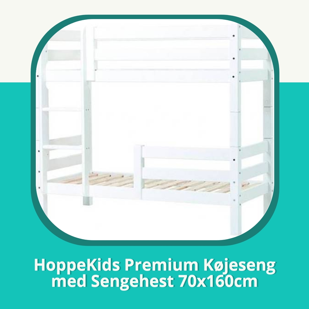 Recension af HoppeKids Premium Køjeseng med Sengehest 70x160cm
