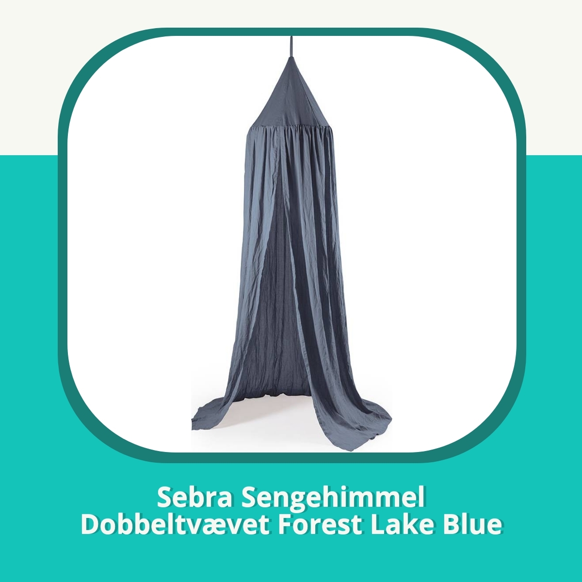 Anmeldelse af Sebra Sengehimmel Dobbeltvævet Forest Lake Blue