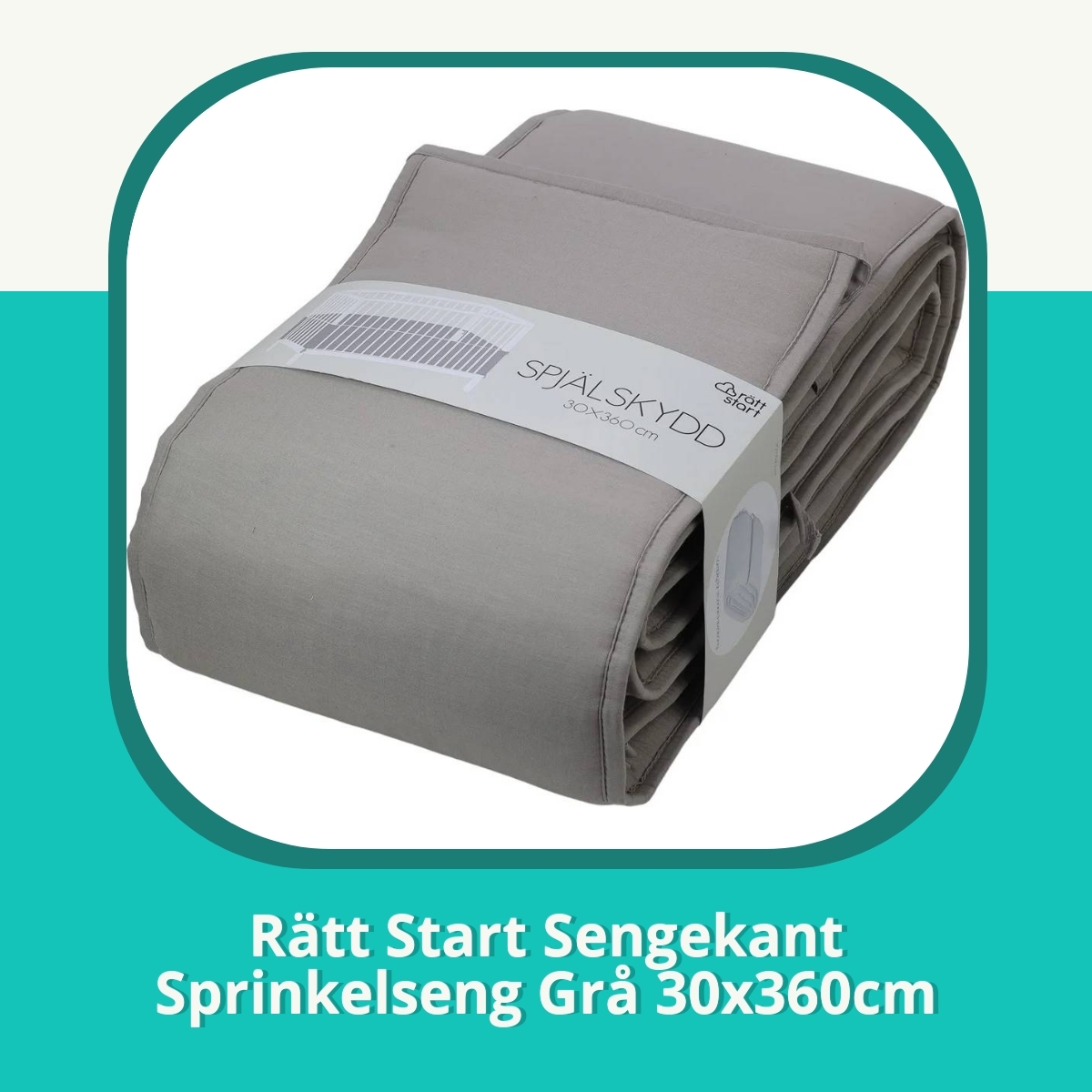 Anmeldelse af Rätt Start Sengekant Sprinkelseng Grå 30x360cm