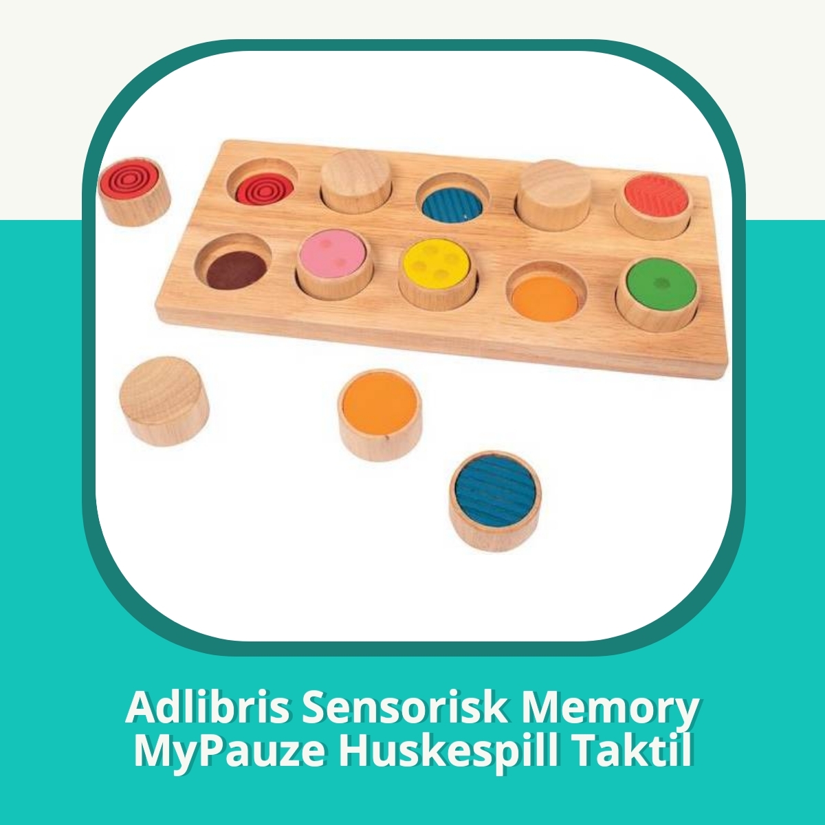 Anmeldelse af Adlibris Sensorisk Memory MyPauze Huskespill Taktil