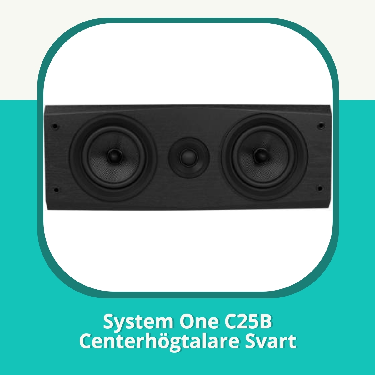 Anmeldelse af System One C25B Centerhögtalare Svart
