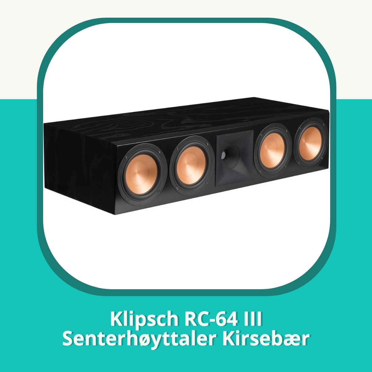 Anmeldelse af Klipsch RC-64 III Senterhøyttaler Kirsebær