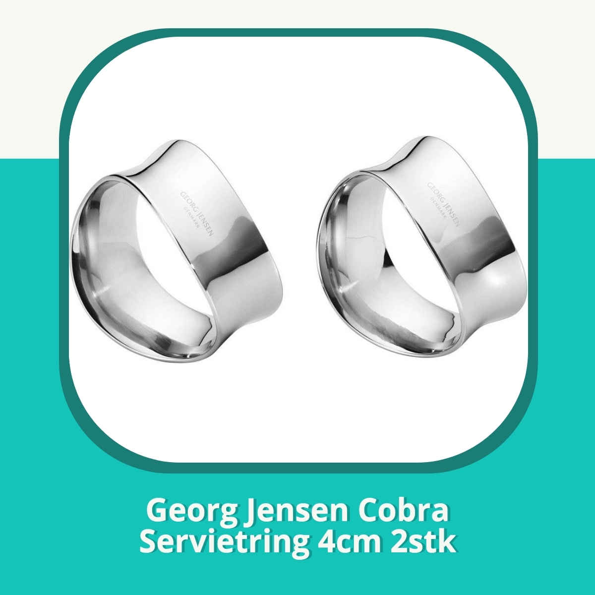 Anmeldelse af Georg Jensen Cobra Servietring 4cm 2stk