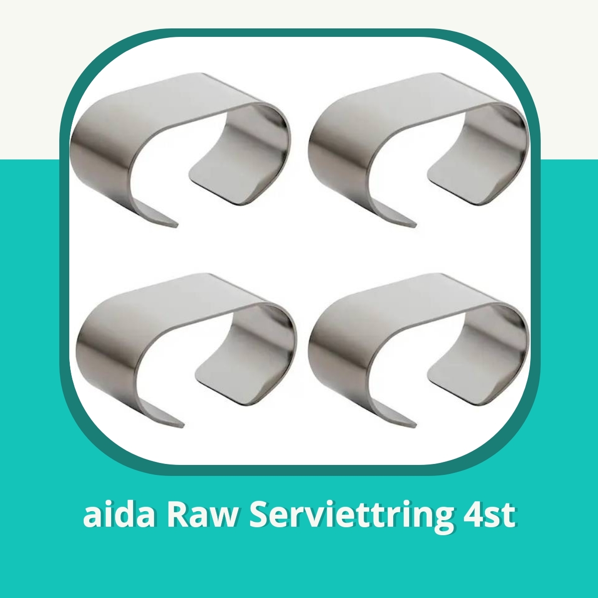 Anmeldelse af aida Raw Serviettring 4st