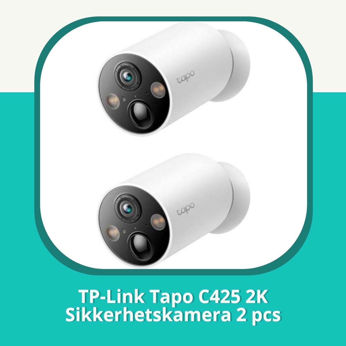 Anmeldelse TP-Link Tapo C425 2K Sikkerhetskamera 2 pcs