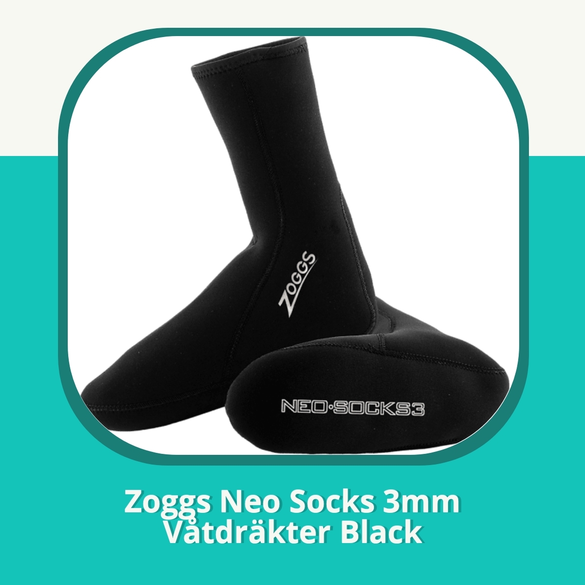 Recension Zoggs Neo Socks 3mm Våtdräkter Black