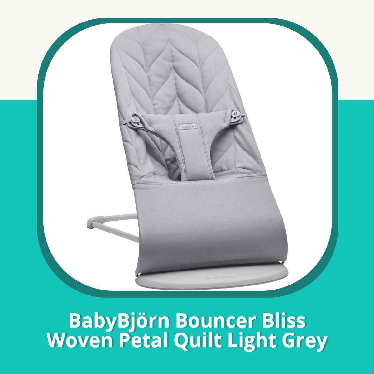 Recension af BabyBjörn Bouncer Bliss Woven Petal Quilt Light Grey
