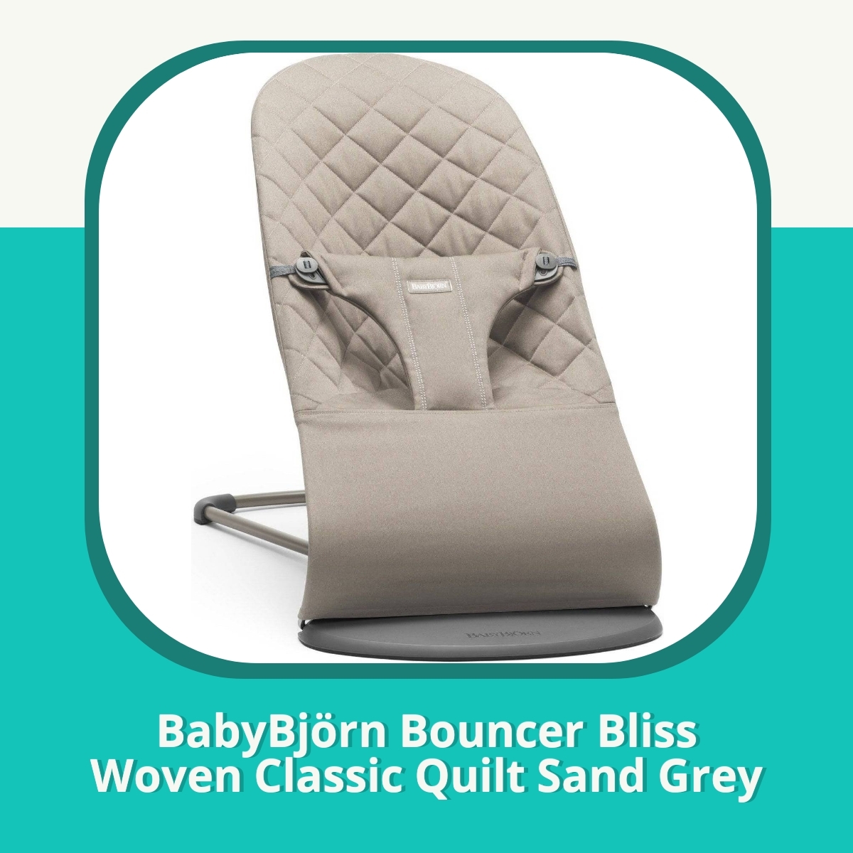Recension af BabyBjörn Bouncer Bliss Woven Classic Quilt Sand Grey