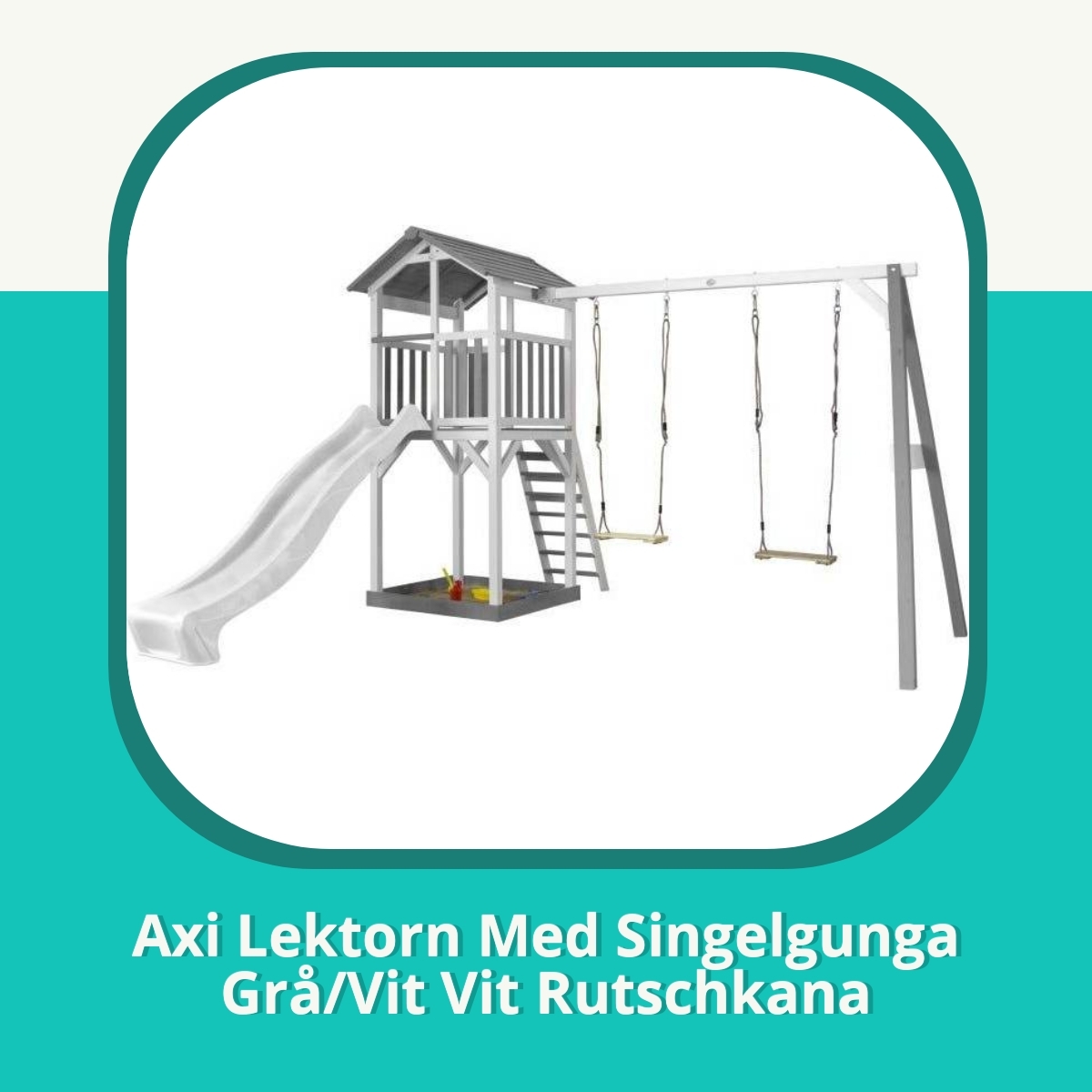 Recension af Axi Lektorn Med Singelgunga Grå/Vit Vit Rutschkana