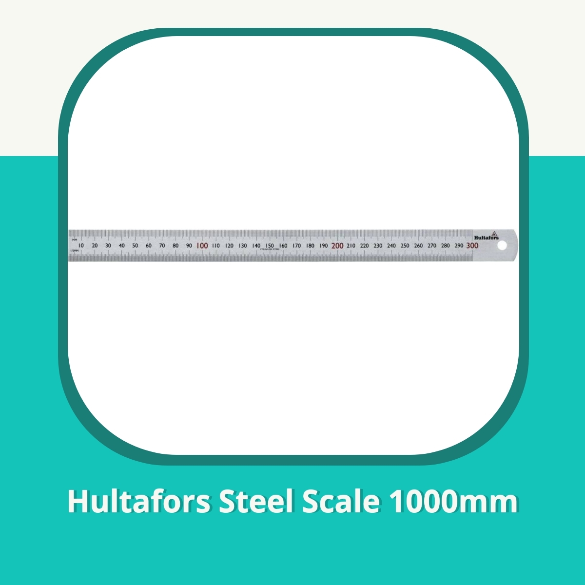 Anmeldelse af Hultafors Steel Scale 1000mm