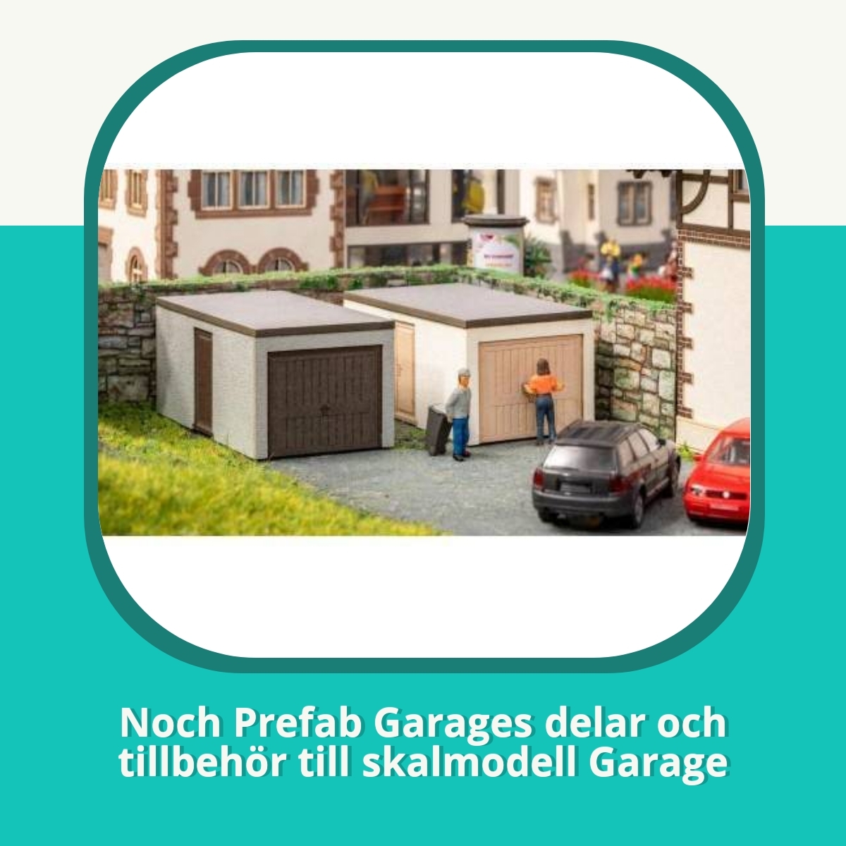 Anmeldelse af Noch Prefab Garages delar och tillbehör till skalmodell Garage