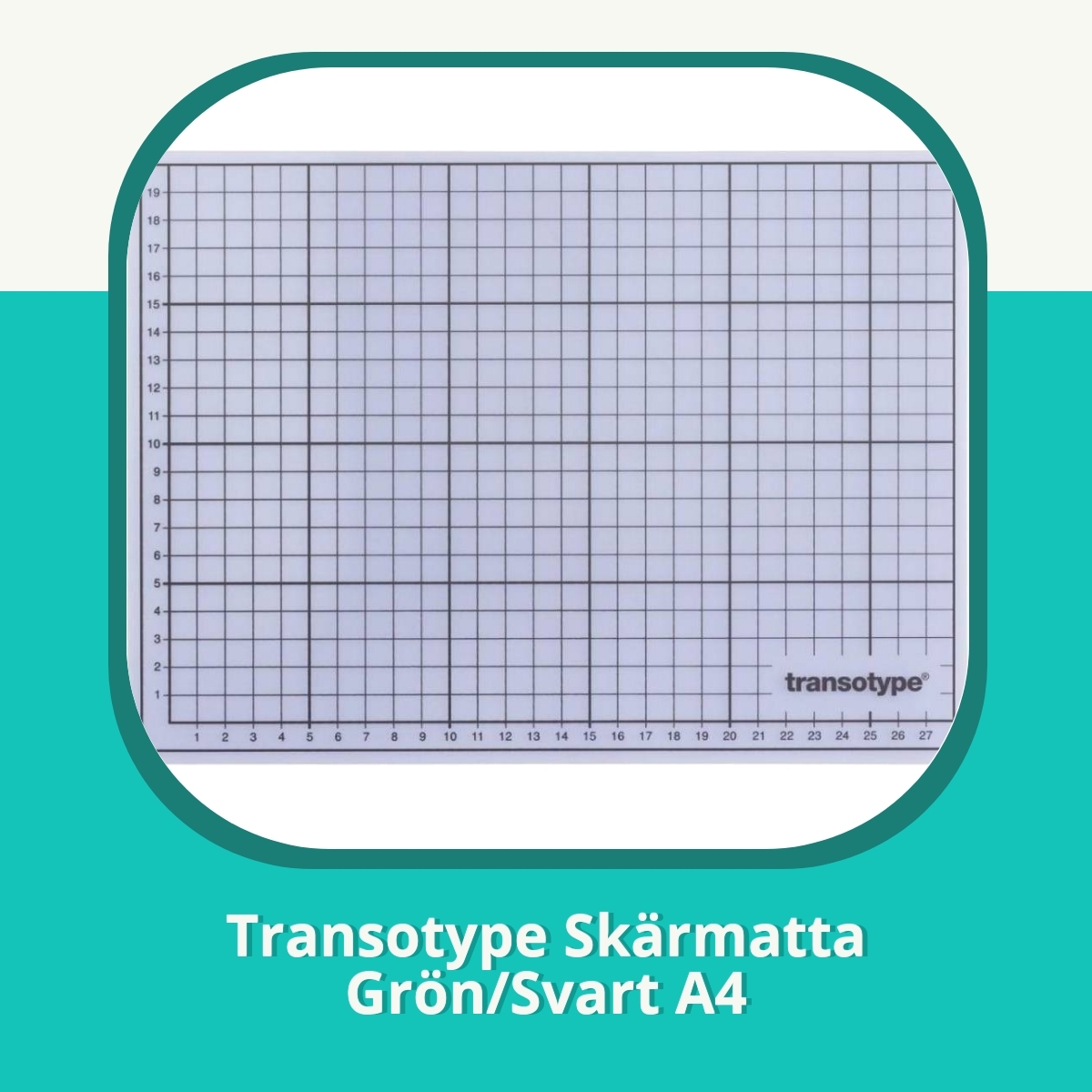Recension af Transotype Skärmatta Grön/Svart A4