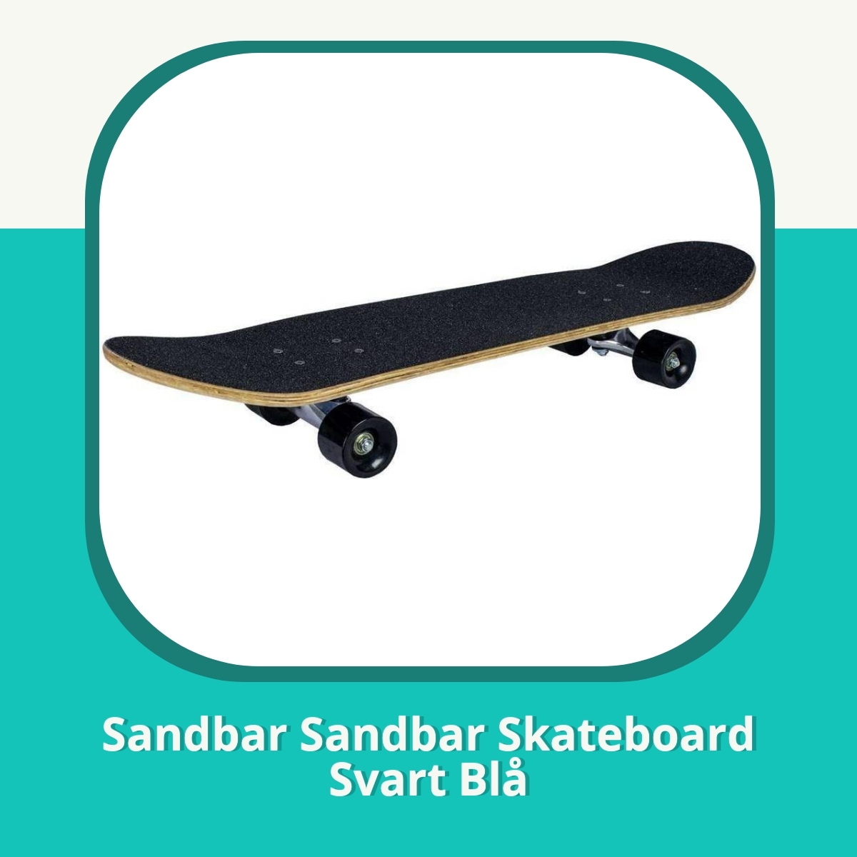 Recension Sandbar Sandbar Skateboard Svart Blå