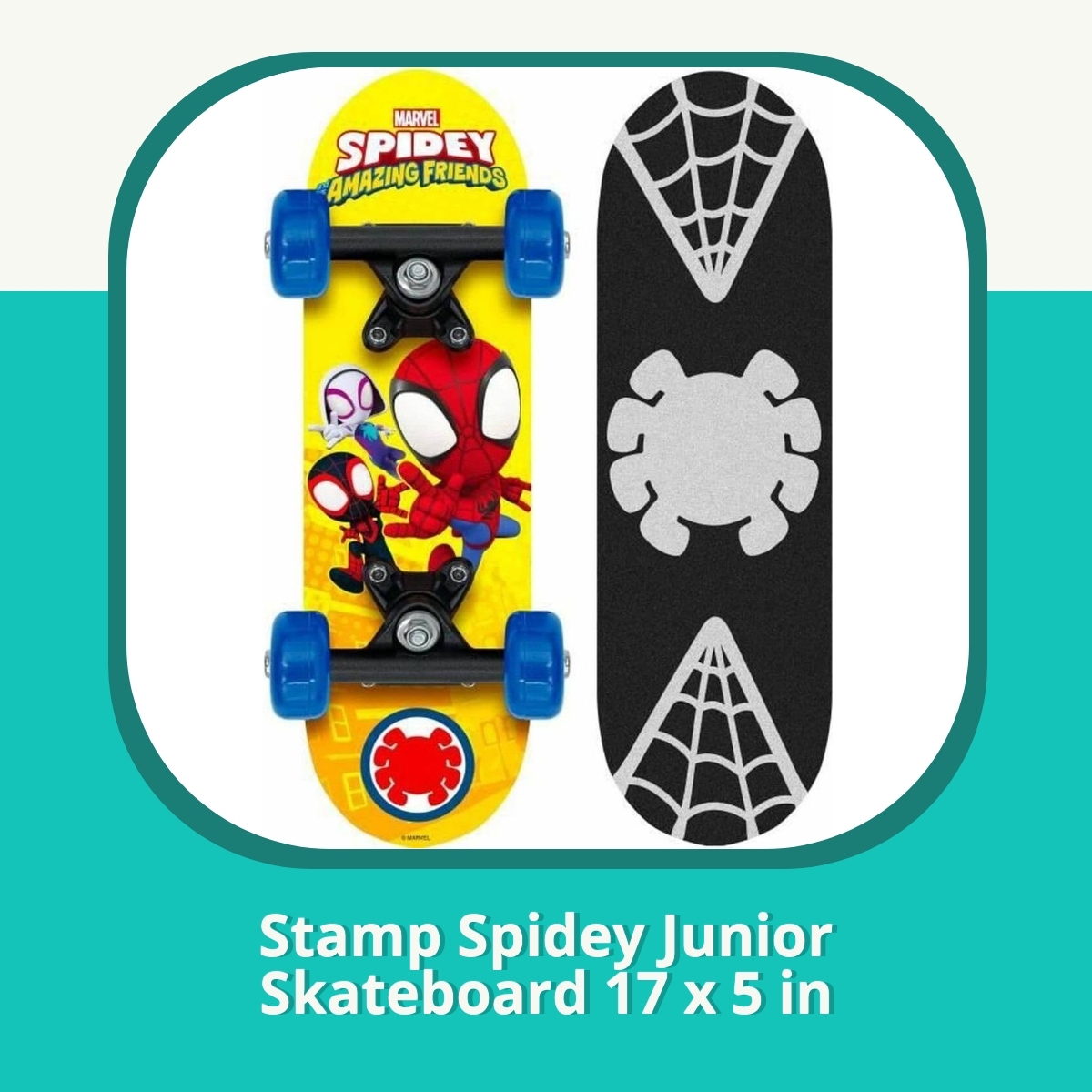 Anmeldelse af Stamp Spidey Junior Skateboard 17 x 5 in