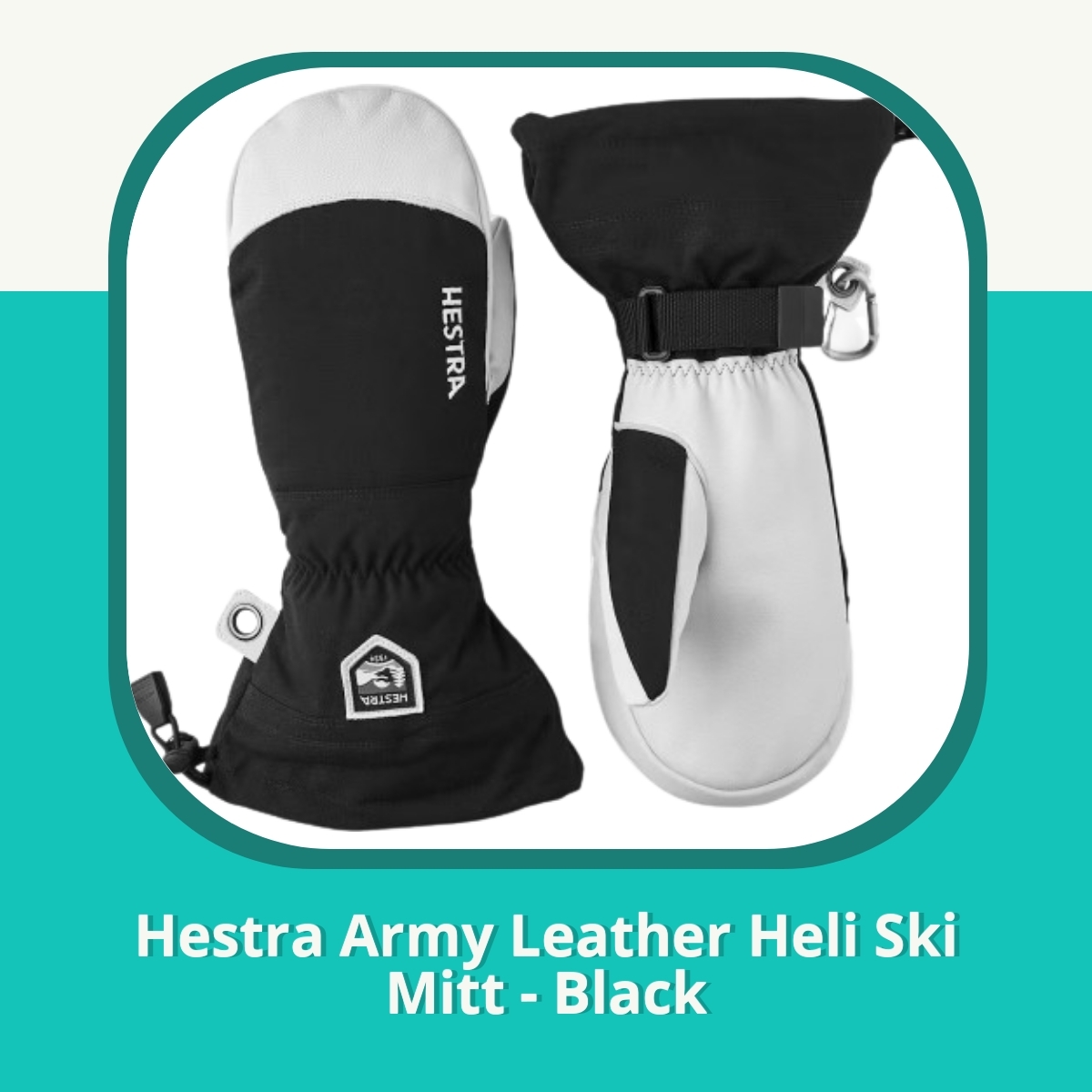 Anmeldelse af Hestra Army Leather Heli Ski Mitt - Black