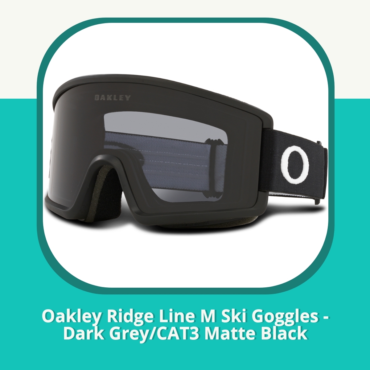 Anmeldelse Oakley Ridge Line M Ski Goggles - Dark Grey/CAT3 Matte Black