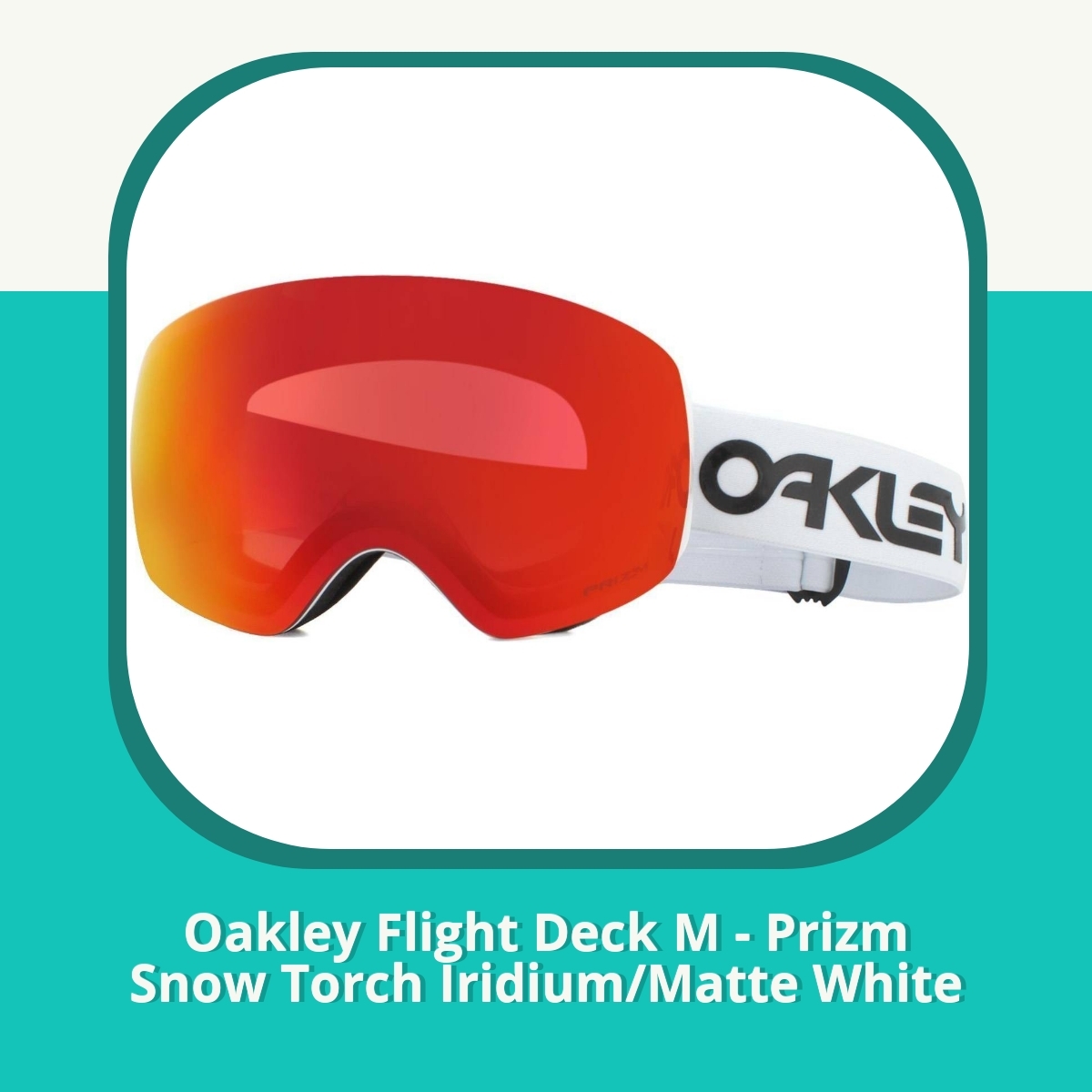 Anmeldelse af Oakley Flight Deck M - Prizm Snow Torch Iridium/Matte White