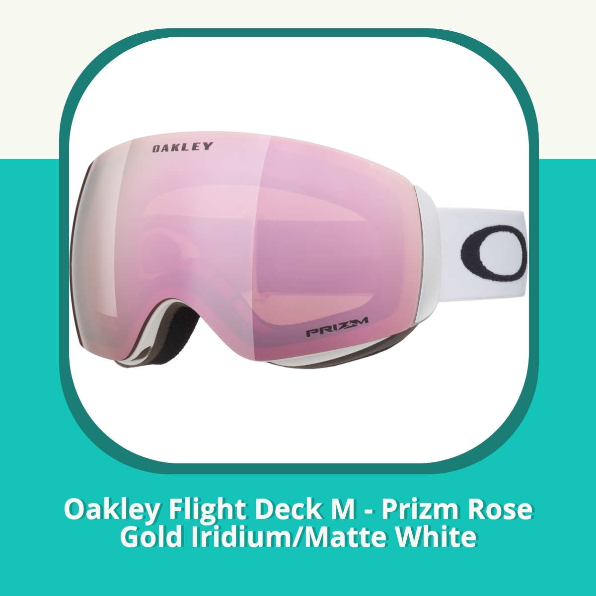 Anmeldelse af Oakley Flight Deck M - Prizm Rose Gold Iridium/Matte White