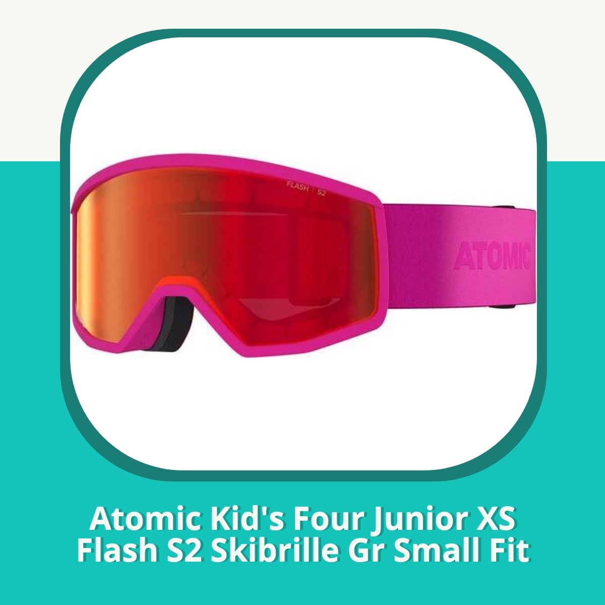 Recension af Atomic Kid's Four Junior XS Flash S2 Skibrille Gr Small Fit