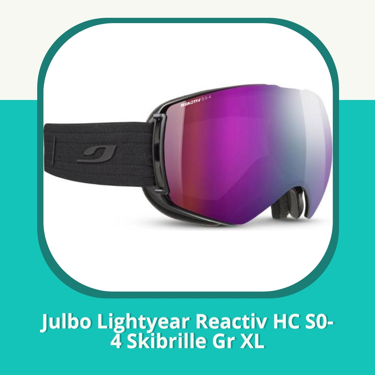 Recension Julbo Lightyear Reactiv HC S0-4 Skibrille Gr XL