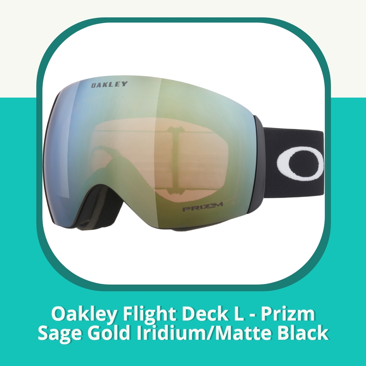 Anmeldelse af Oakley Flight Deck L - Prizm Sage Gold Iridium/Matte Black