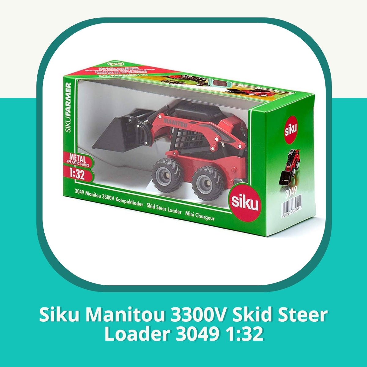 Recension af Siku Manitou 3300V Skid Steer Loader 3049 1:32