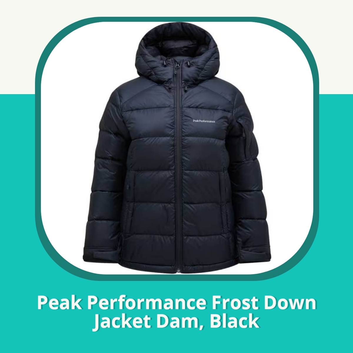 Recension Peak Performance Frost Down Jacket Dam, Black