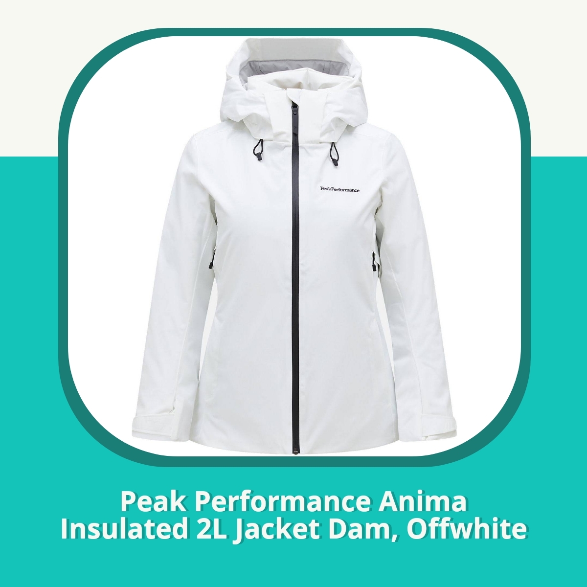 Recension af Peak Performance Anima Insulated 2L Jacket Dam, Offwhite