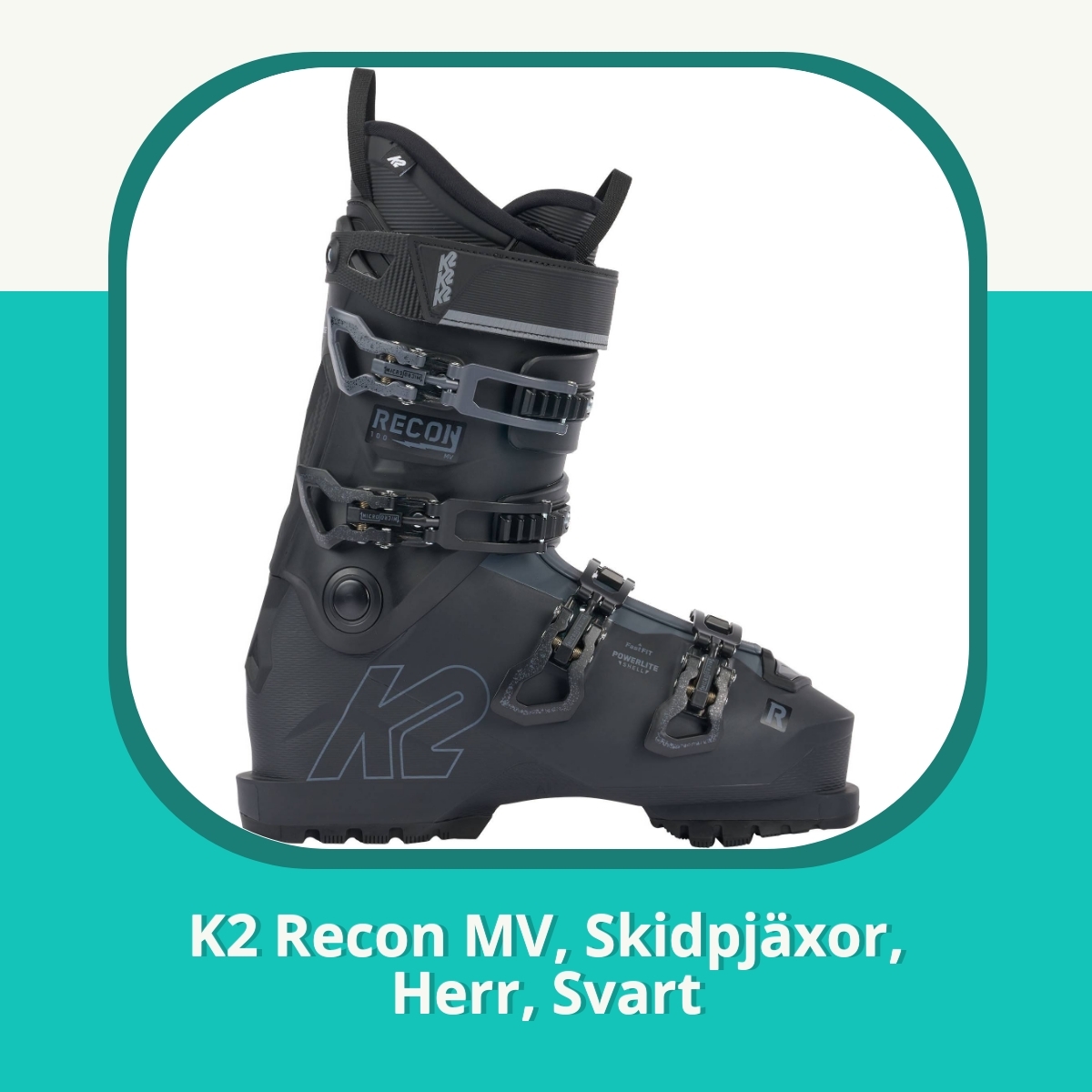 Recension K2 Recon MV, Skidpjäxor, Herr, Svart