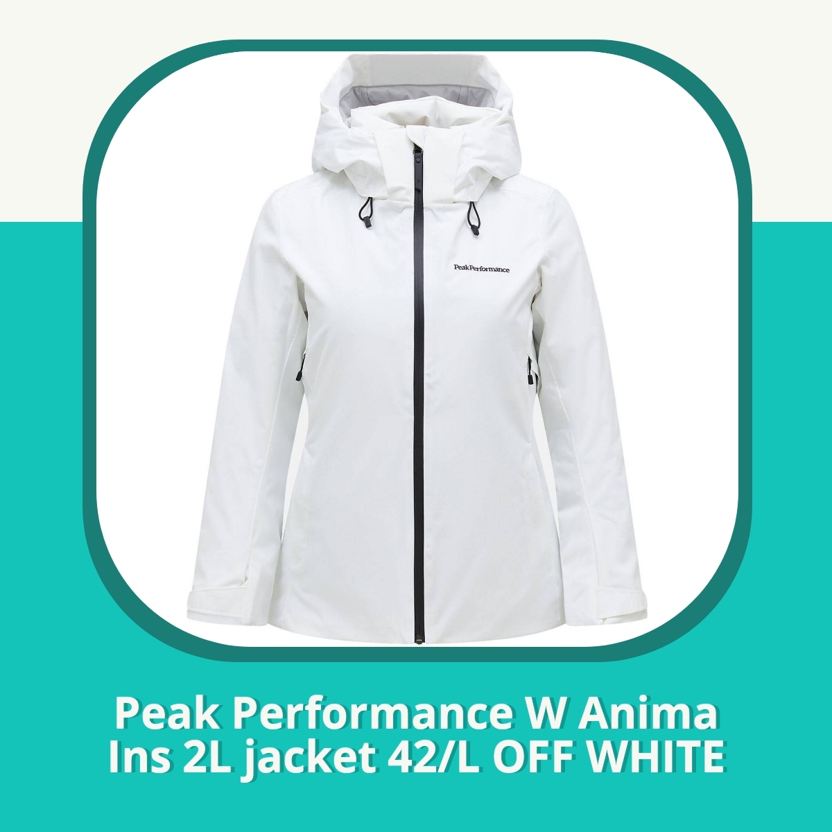 Anmeldelse af Peak Performance W Anima Ins 2L jacket 42/L OFF WHITE