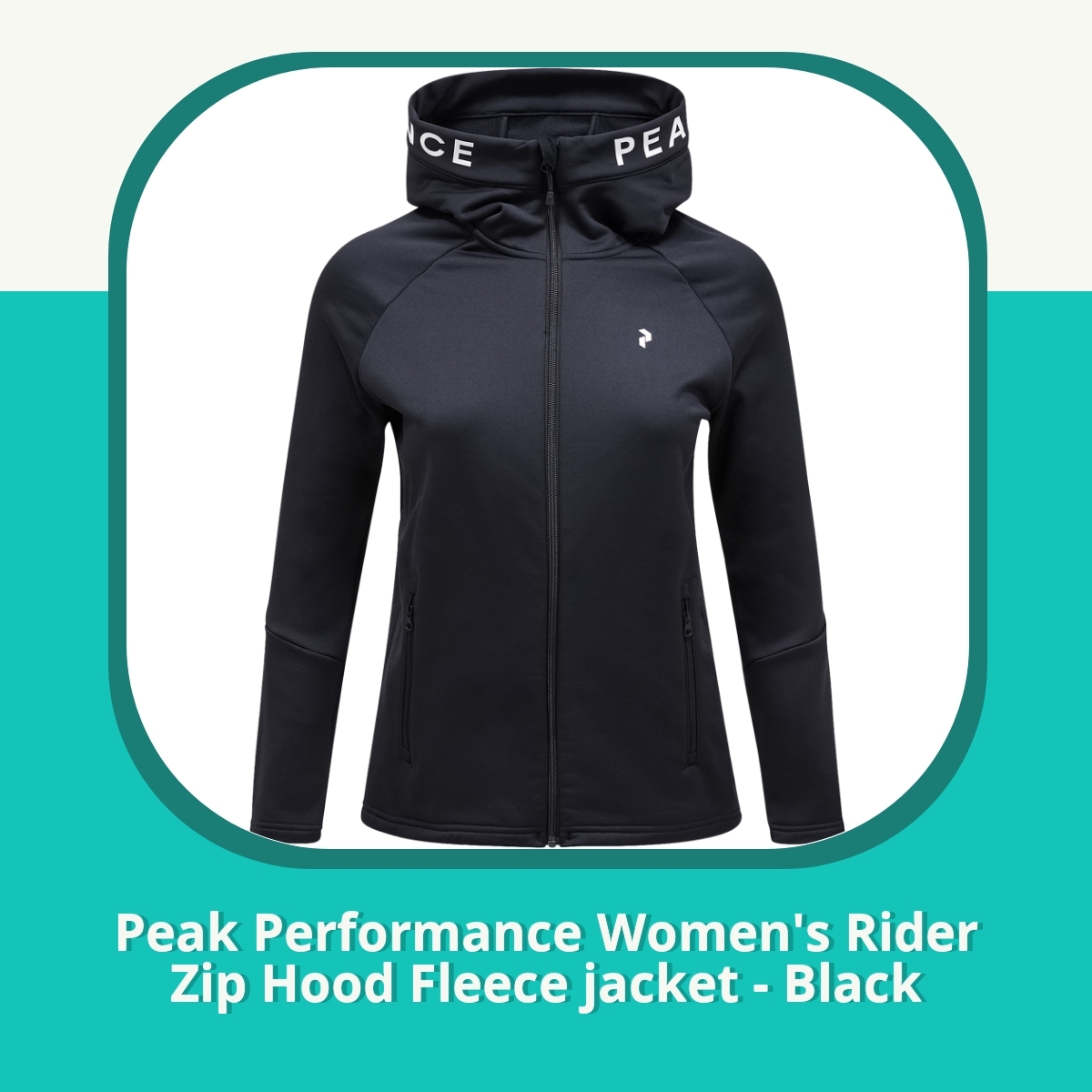 Anmeldelse af Peak Performance Women's Rider Zip Hood Fleece jacket - Black