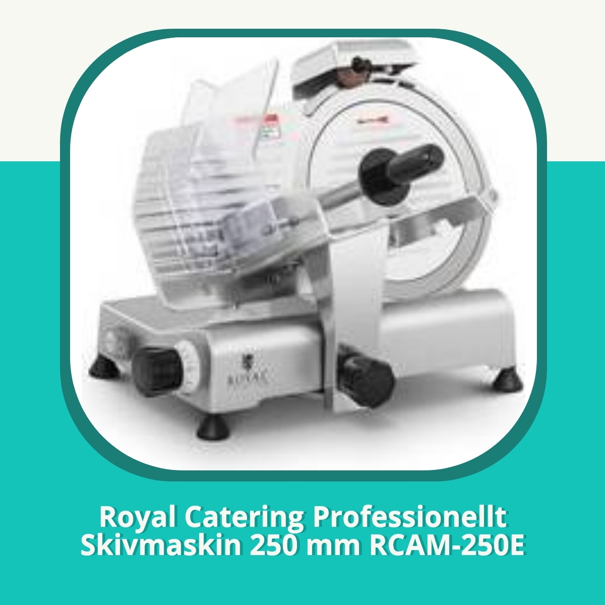 Recension af Royal Catering Professionellt Skivmaskin 250 mm RCAM-250E