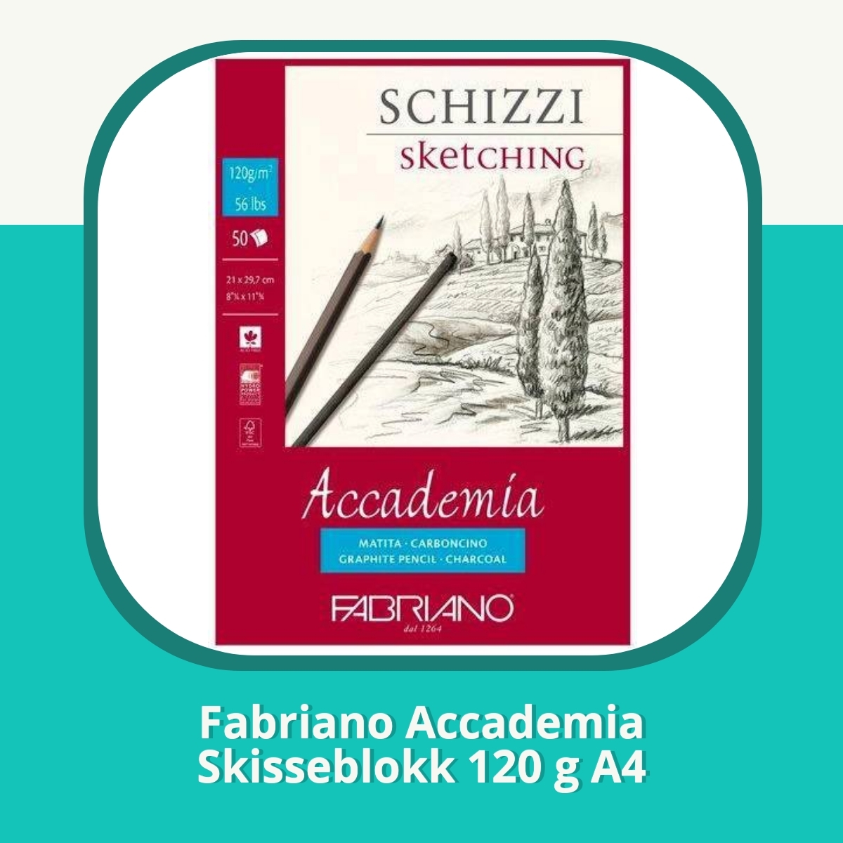 Anmeldelse af Fabriano Accademia Skisseblokk 120 g A4