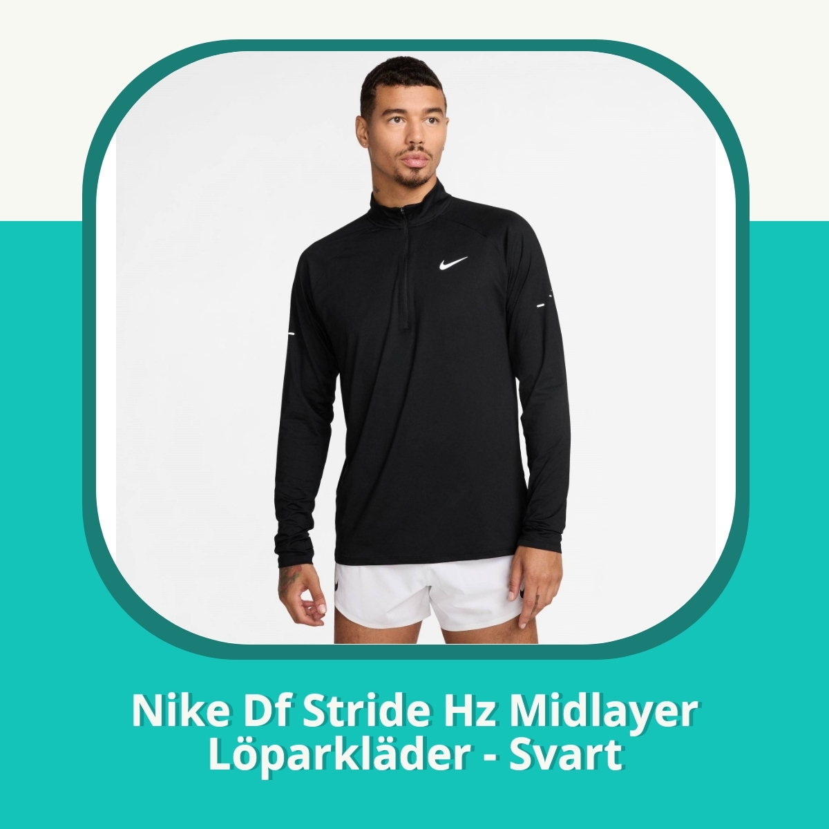 Recension Nike Df Stride Hz Midlayer Löparkläder - Svart