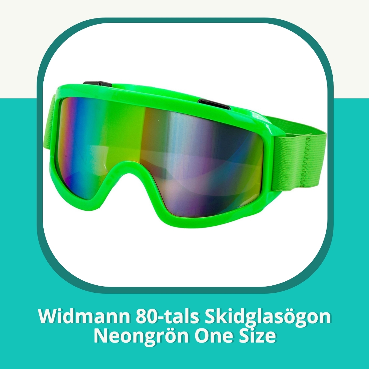 Recension af Widmann 80-tals Skidglasögon Neongrön One Size