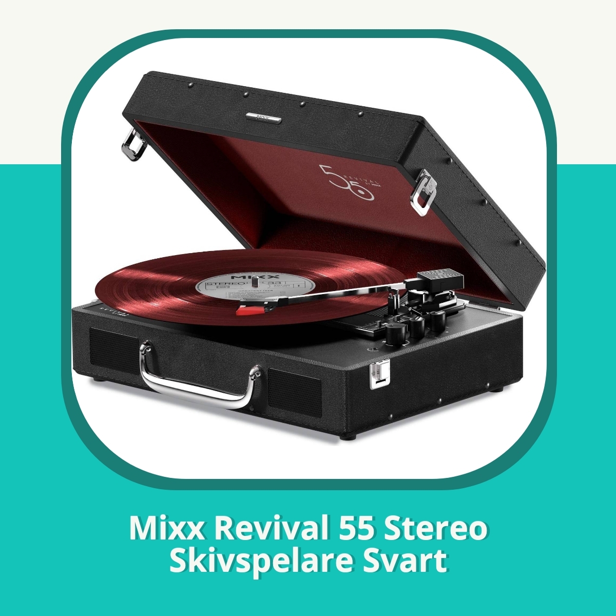 Recension Mixx Revival 55 Stereo Skivspelare Svart