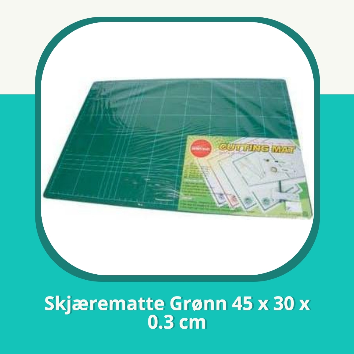 Anmeldelse af Skjærematte Grønn 45 x 30 x 0.3 cm
