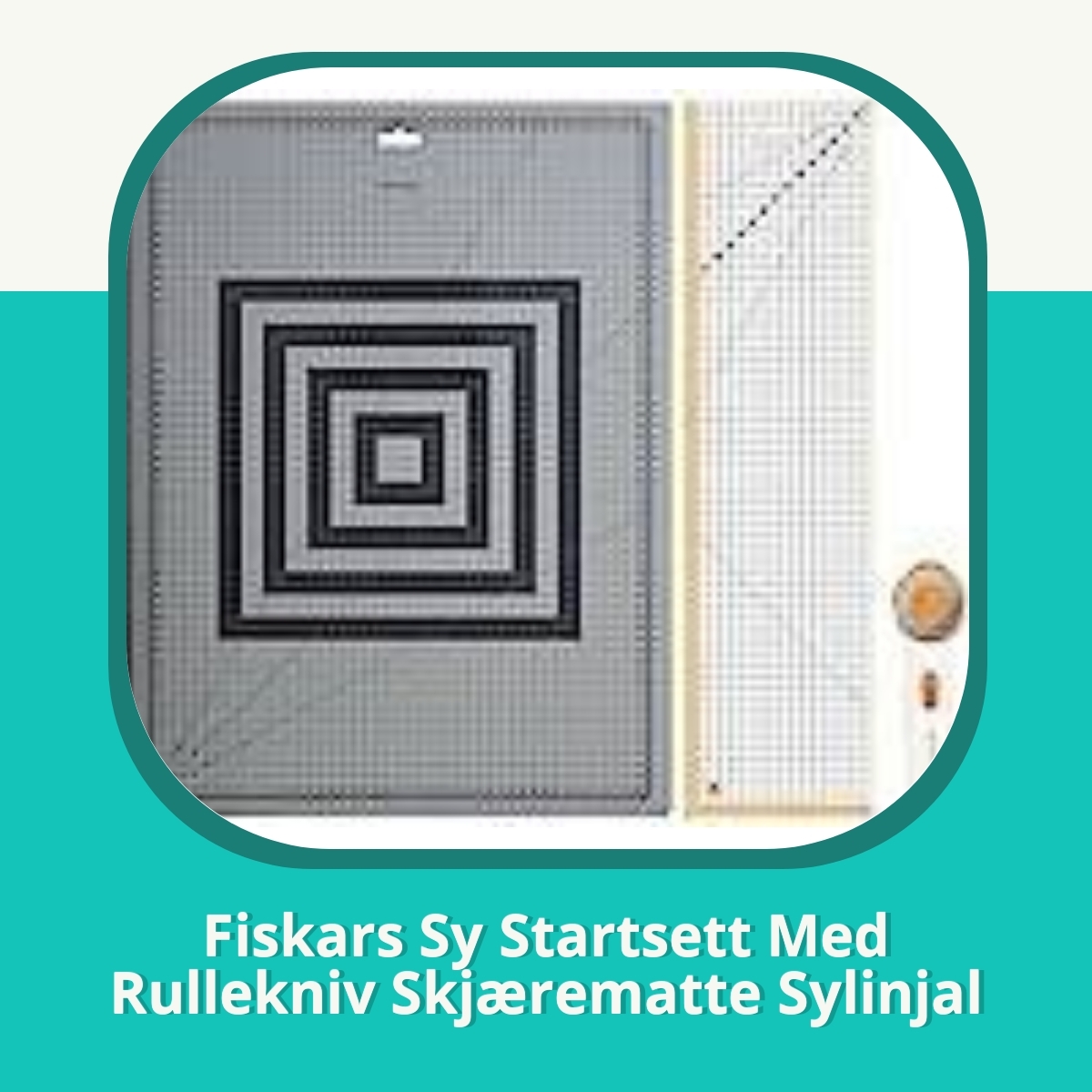 Anmeldelse af Fiskars Sy Startsett Med Rullekniv Skjærematte Sylinjal