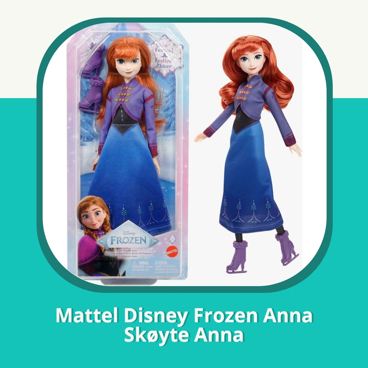 Anmeldelse af Mattel Disney Frozen Anna Skøyte Anna