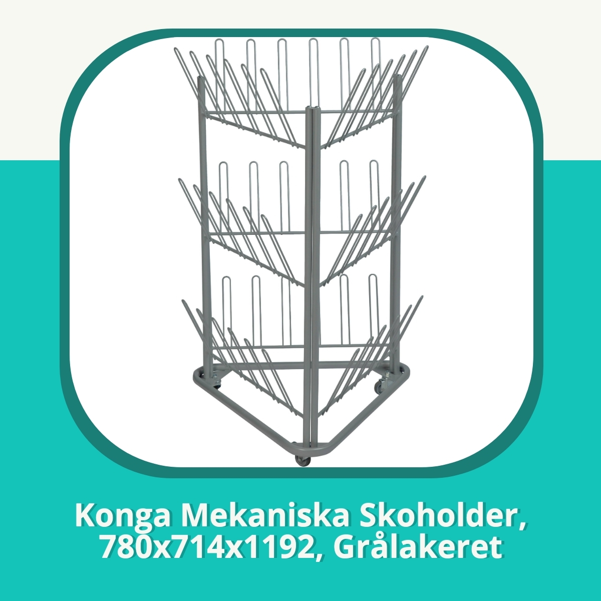 Anmeldelse af Konga Mekaniska Skoholder, 780x714x1192, Grålakeret
