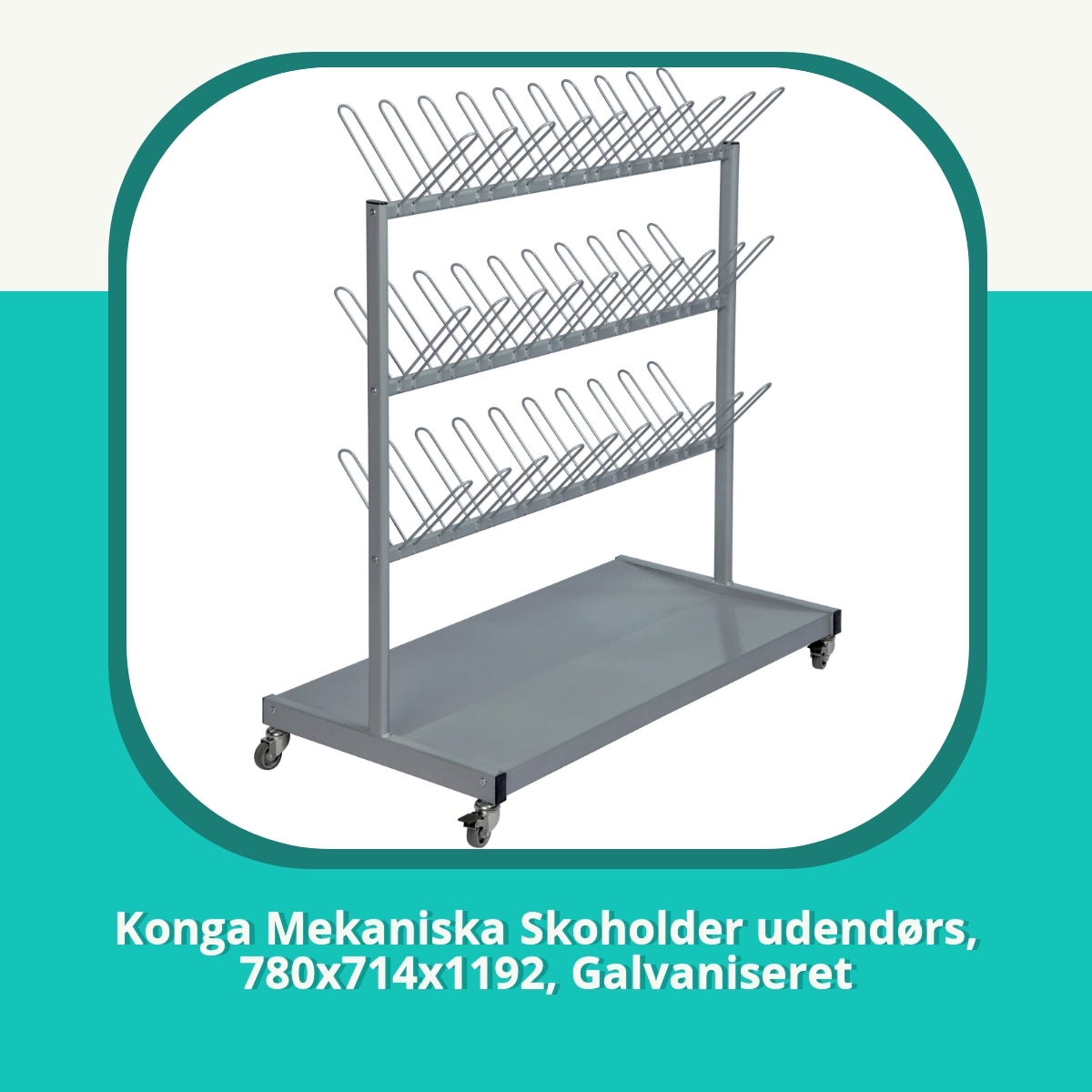 Anmeldelse af Konga Mekaniska Skoholder udendørs, 780x714x1192, Galvaniseret
