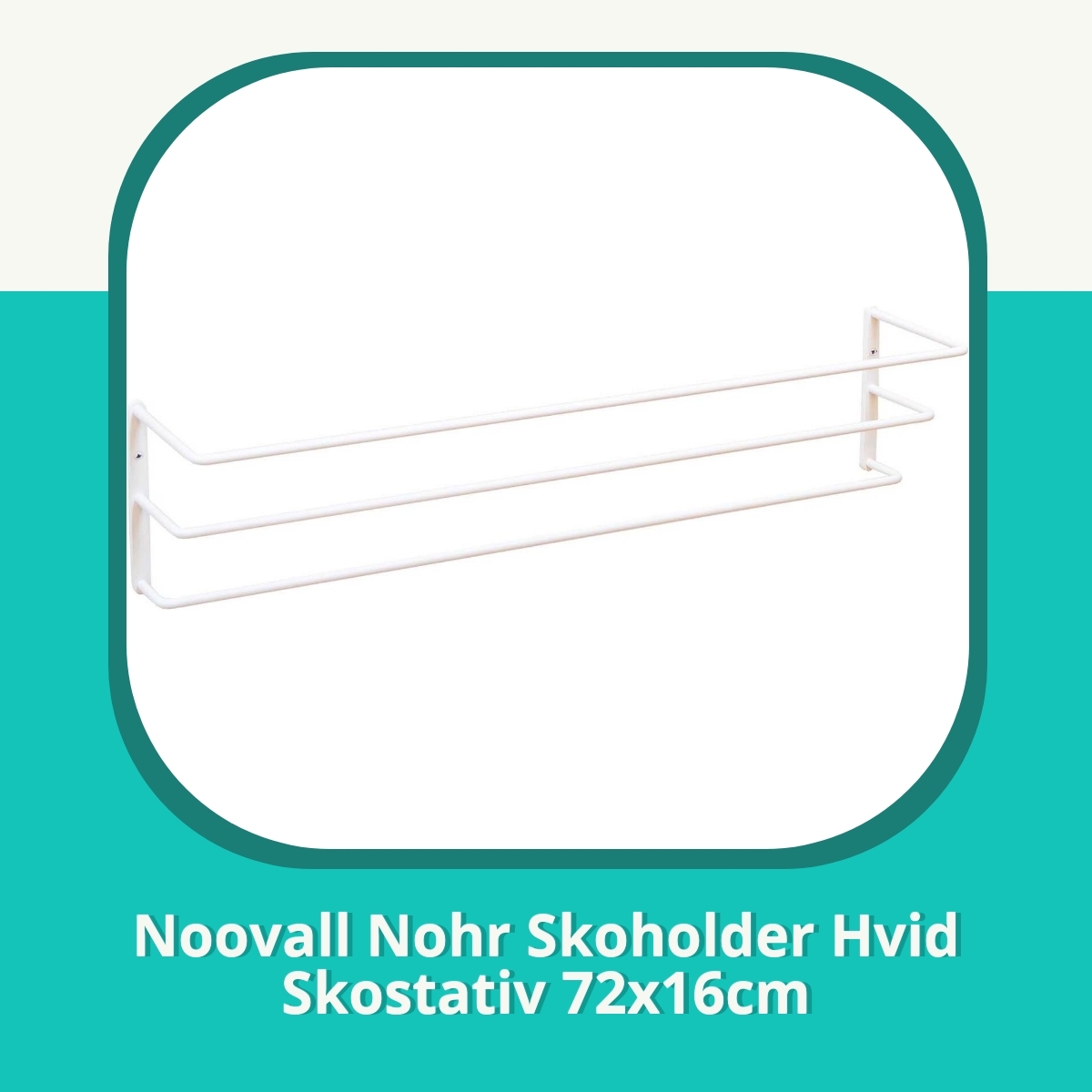 Anmeldelse af Noovall Nohr Skoholder Hvid Skostativ 72x16cm